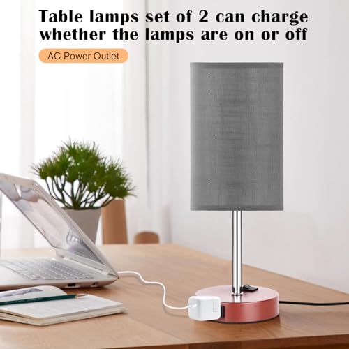 Bedside Table Lamp Set of 2 (2 Count)