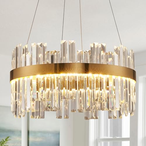 19.7" Modern LED Crystal Chandeliers