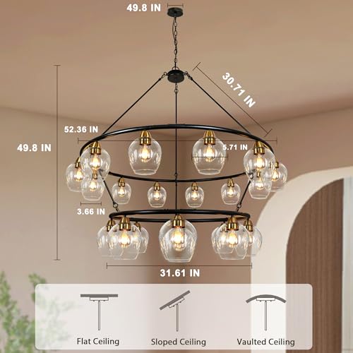 Black Wagon Wheel Chandelier