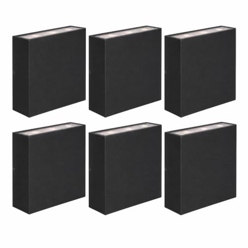6 Pack Outdoor Wall Light