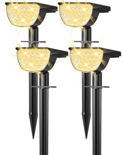 Solar Lights Outdoor Waterproof IP65 (4 Count)