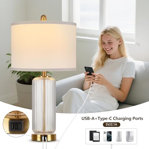 Modern 27" Touch Table Lamp Set of 2 (2 Count)