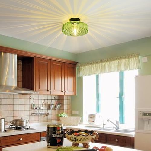 Glass Semi Flush Ceiling Lights