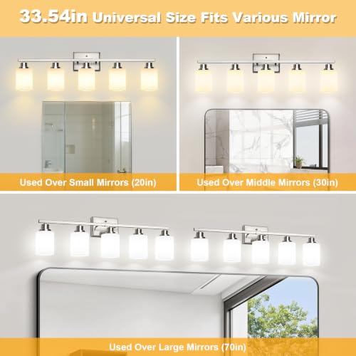 5 Light Bathroom Light Fixtures