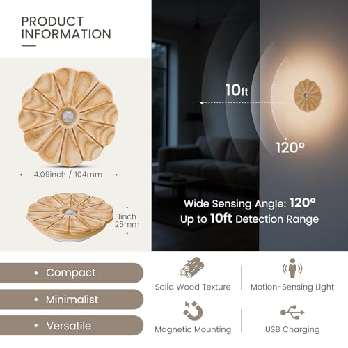 Flower Night Light with Motion Sensor (2 Count)