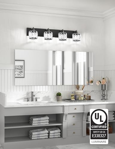 Crystal Vanity Lights for Bathrooms (4 Count)