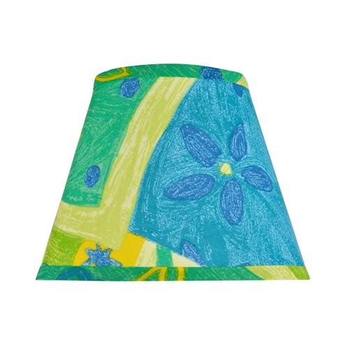 32173A Transitional Hardback Empire Shape Spider Construction Lamp Shade in Blue
