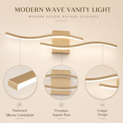 Modern Vanity Lights Dimmable Bathroom Light Fixtures Over Mirror Bathroom LED Vanity Light for Bathroom Living Room