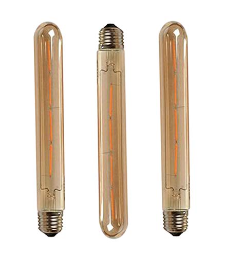 T225 Vintage LED Edison 4W Dimmable LED Tubular Filament Bulb 4 Watt (6 Count)