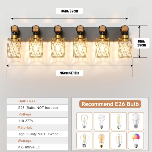 Farmhouse Bathroom Vanity Light