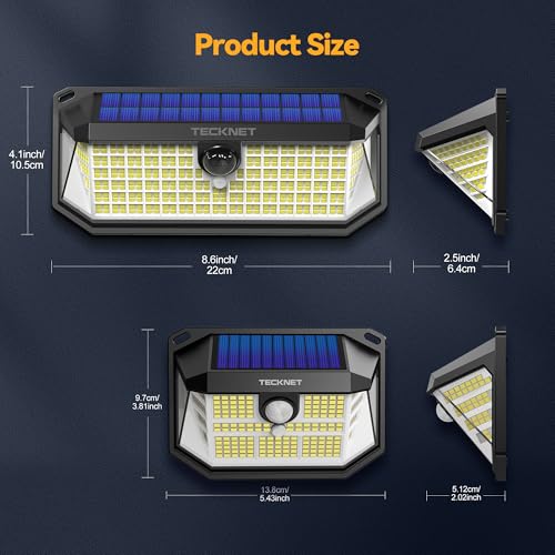 Solar Lights Outdoor Motion Sensor Waterproof (3 Count)