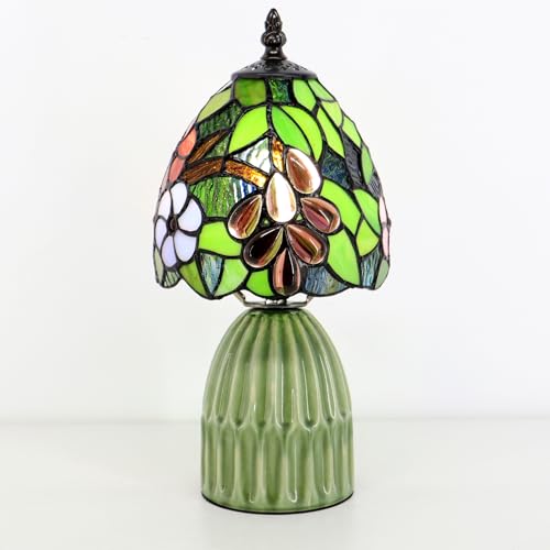 Tiffany Stained Glass Mushroom Table Lamp 12.5 Inch