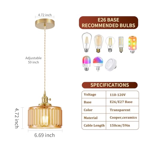 2 Pack Industrial Pendant Lighting (2 Count)