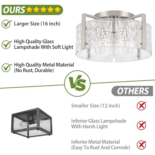 16" Semi Flush Mount Ceiling Light
