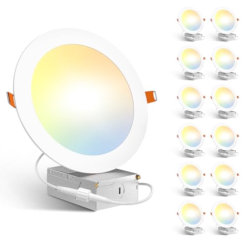 12 Pack 7 Inch LED Recessed Lighting (12 Count)