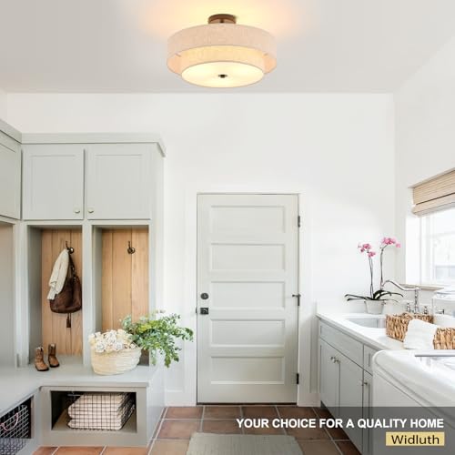 Modern Semi Flush Mount Ceiling Light 18" Modern 3