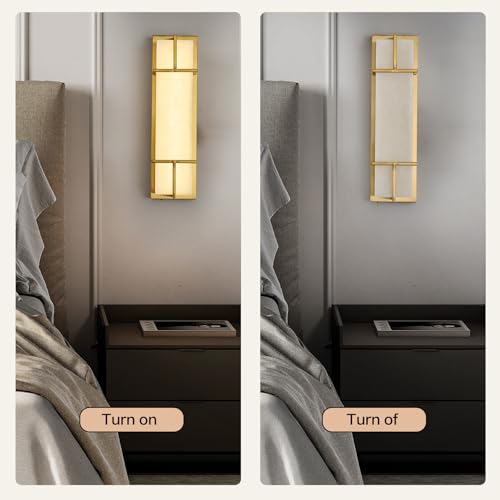 15.7inch Alabaster Wall Sconces Set of Two