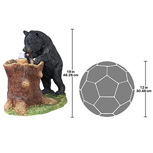 Guzzling Gulp Black Bear Garden Fountain