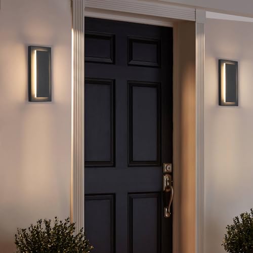 11.8'' 2 Pack LED Outdoor Wall Sconce (2 Count)