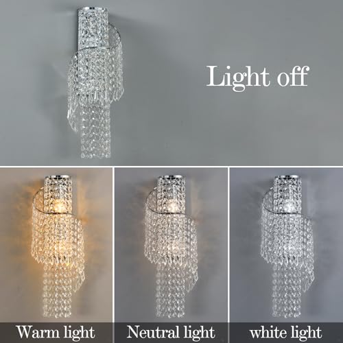 K9 Crystal Chrome Wall Sconces