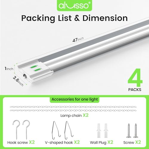 LED Shop Lights 4FT with Reflector (4 Count)