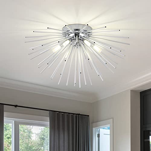 Sputnik Flush Mount Ceiling Light Fixture