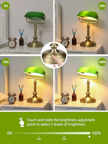Vintage Banker Lamp
