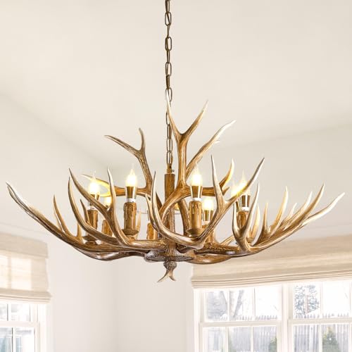 Antlers Chandelier 8 Light