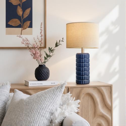 23" Modern Ceramic Table Lamps Set of 2 (2 Count)