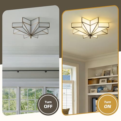 Star Vintage Bronze Ceiling Light