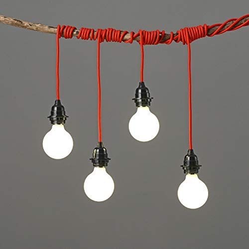 Red Plug in Swag Pendant Light Fixture