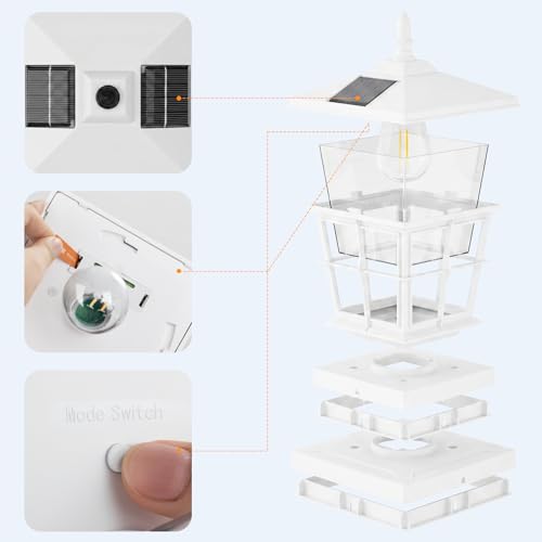 Solar Post Cap Light 4pack (4 Count)