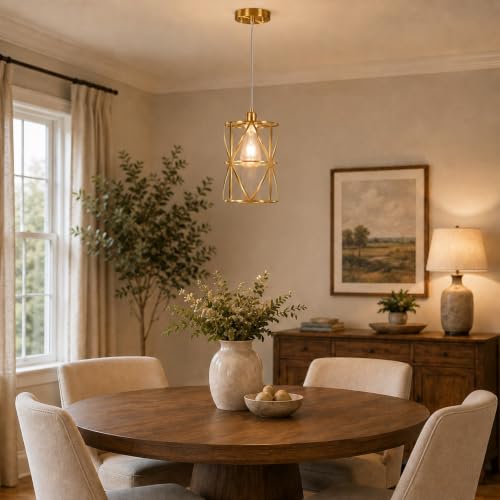 Brushed Gold Pendant Lights Kitchen Island