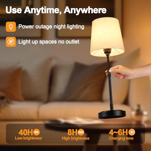 Cordless Table Lamps Set of 2 (2 Count)