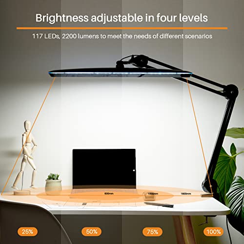 23 Inch LED Task Lamp with Clamp