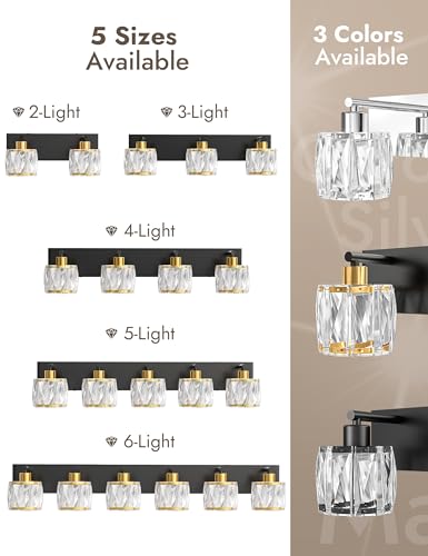 Crystal Vanity Lights for Bathrooms