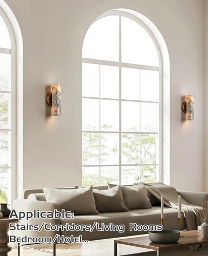 9.84" Alabaster Wall Sconce