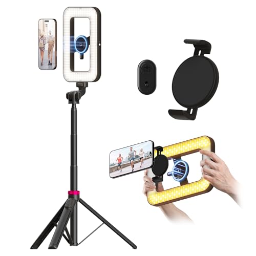Magnetic Ring Light with Stand and Phone Clip