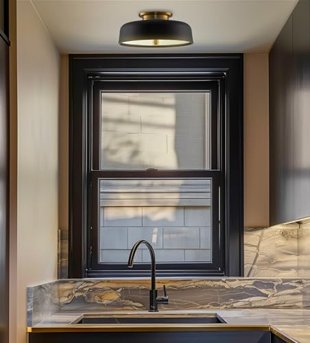 Gianna 12" Modern Semi Flush Mount Ceiling Light for Hallway