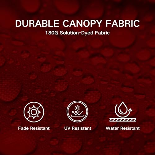 9ft 3 Tier Patio Umbrella with Solar Lights
