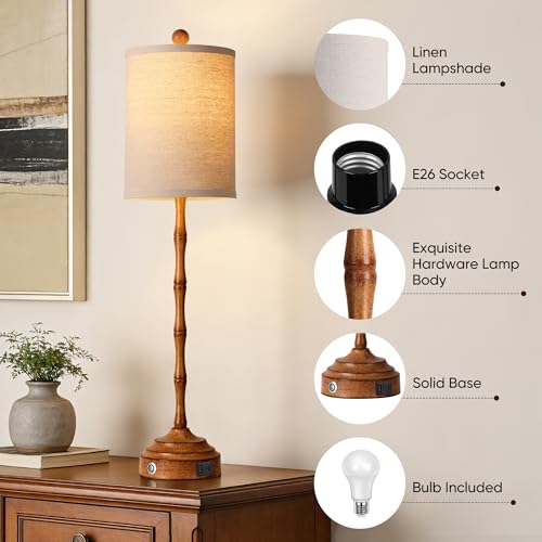 Tall Skinny Beside Lamps Set of 2