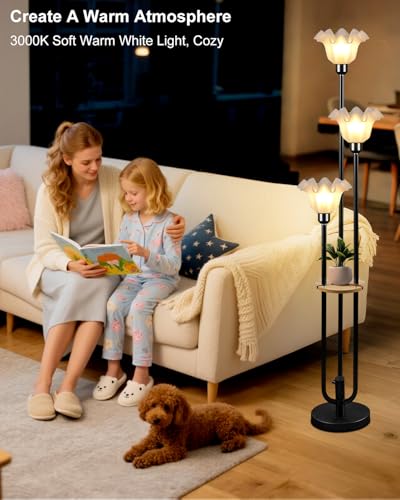 Flower Floor Lamp for Living Room (3 Count)
