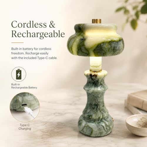 Natural Marble Table Lamp