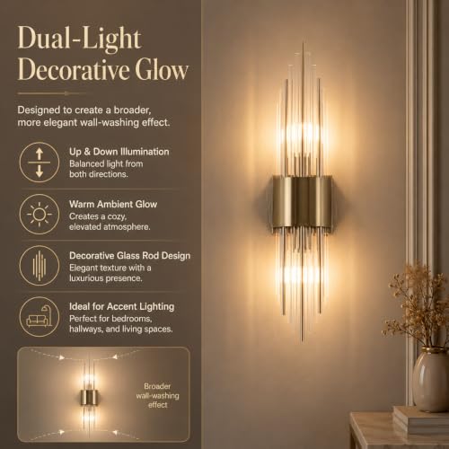 Battery Operated Wall Sconce Set of 2 (2 Count)