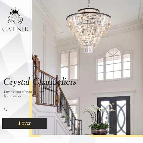 43.3" Large Crystal Chandelier