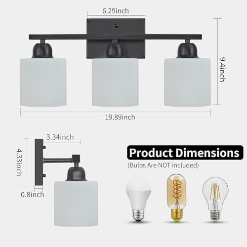 3 Light Bathroom Light Fixtures