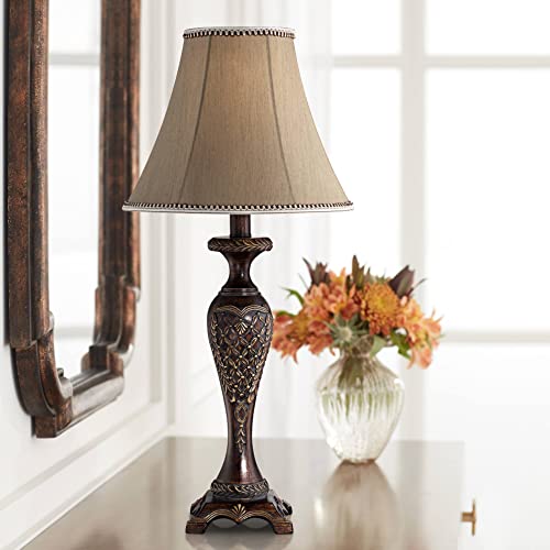 Shaylee 23 1 2" High Table Lamp Bronze Brown Candlestick Cottage