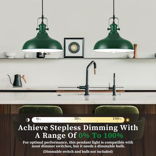 Green Pendant Light (3 Count)