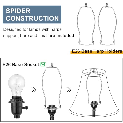 Bell Lamp Shades Set of 2 (2 Count)
