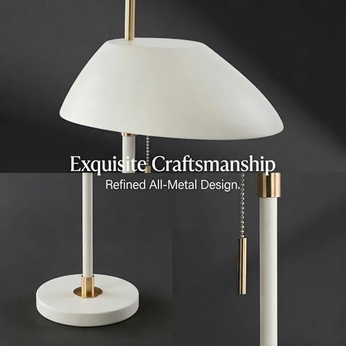 Modern Vintage White Table Lamp